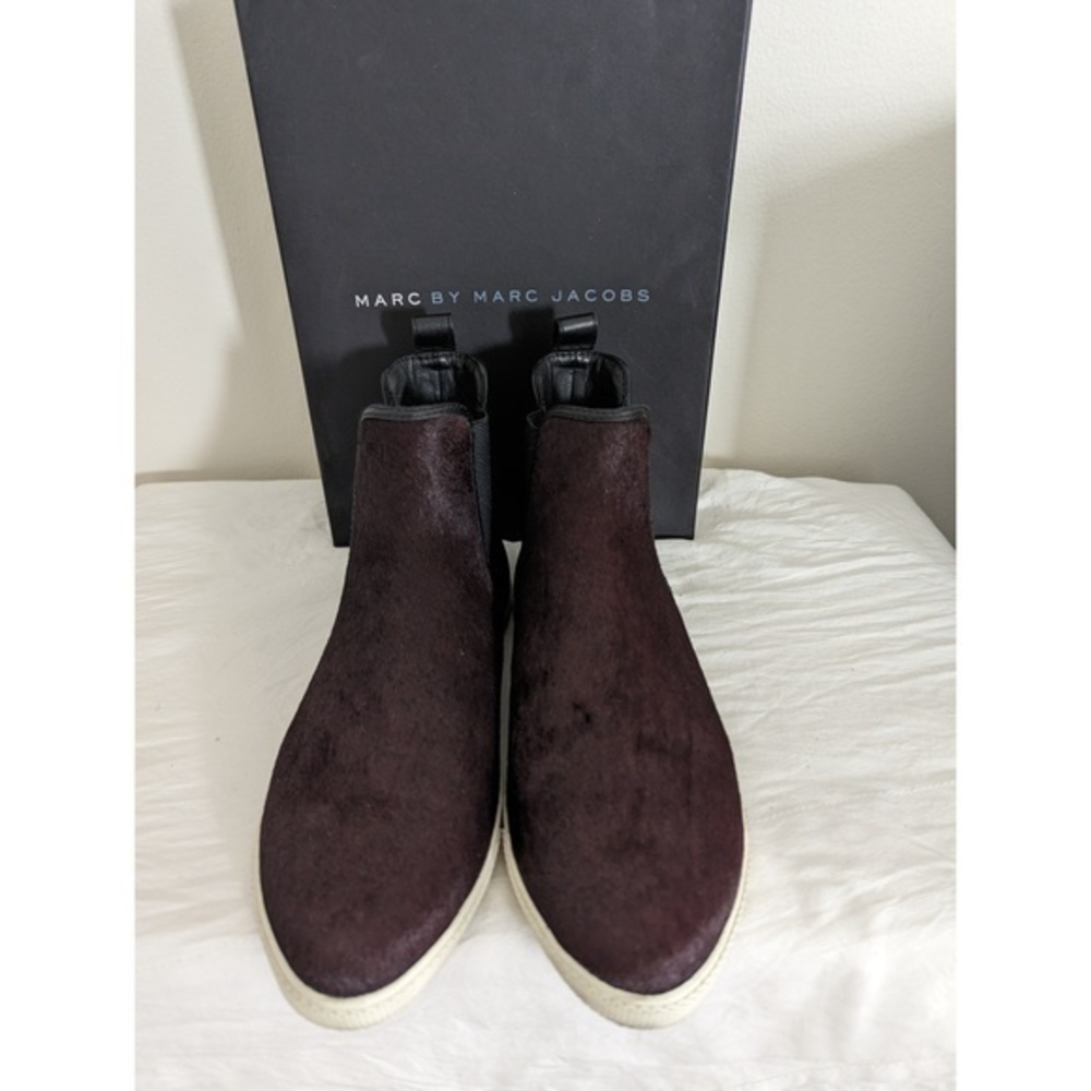 Marc by Marc Jacob Chelsea Boots Pony Fur